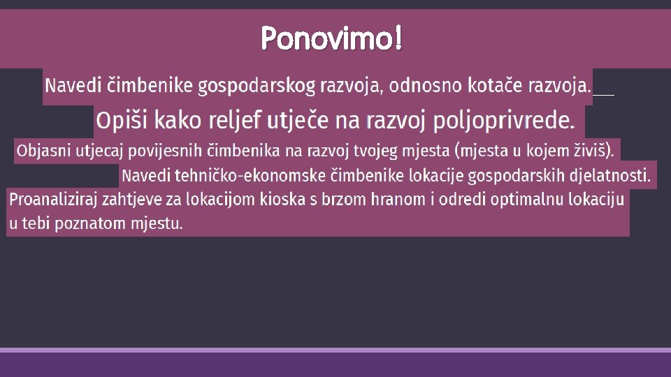 Ponovimo! 