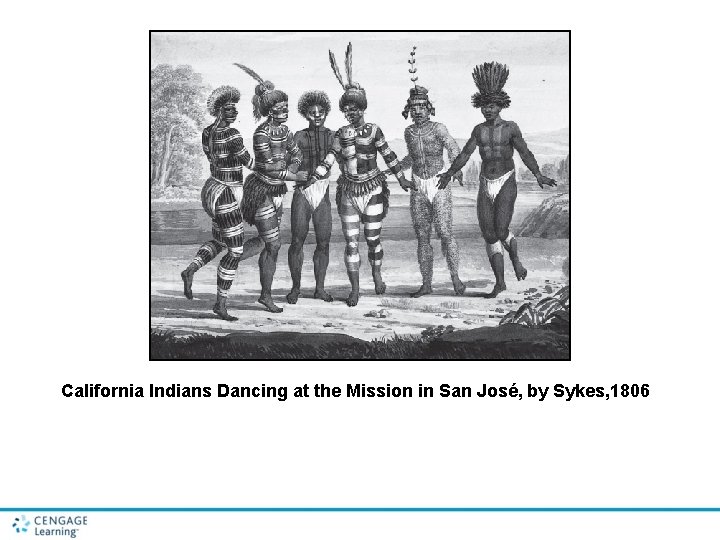 California Indians Dancing at the Mission in San José, by Sykes, 1806 