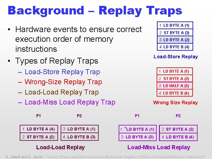 Using Virtual Loadstore Queues Vlsqs To Reduce The