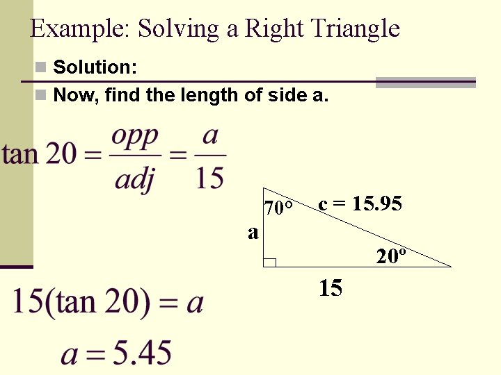 1 3 Right Triangle Trigonometry Part 6 Exploring