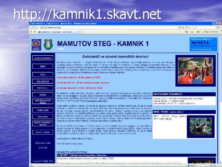 http: //kamnik 1. skavt. net 