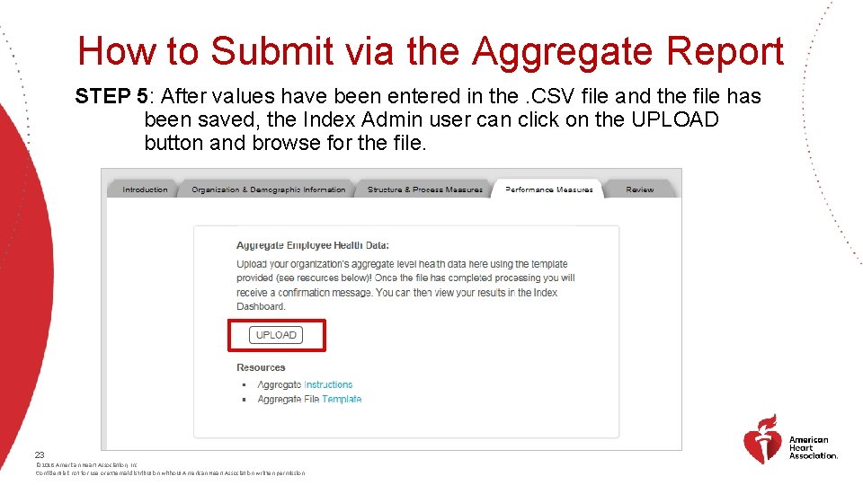 How to Submit via the Aggregate Report STEP 5: After values have been entered