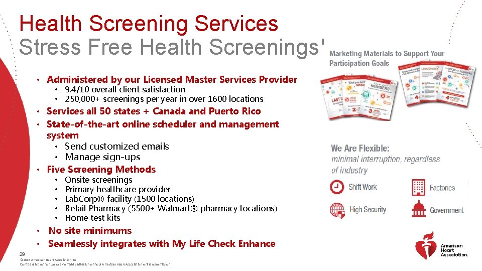 Health Screening Services Stress Free Health Screenings! • Administered by our Licensed Master Services