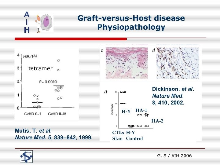Graft-versus-Host disease Physiopathology G. S / AIH 2006 