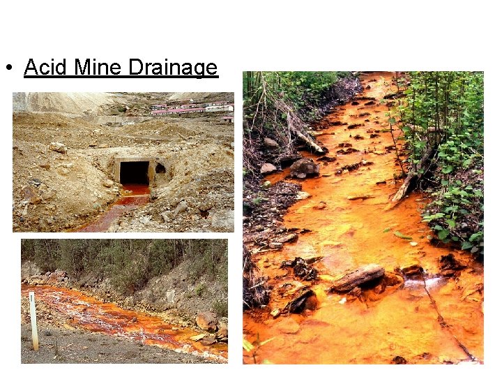  • Acid Mine Drainage 