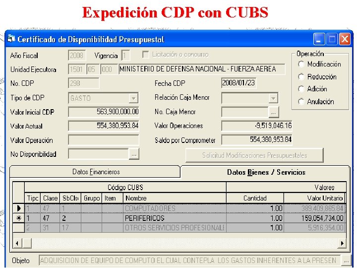 Expedición CDP con CUBS 