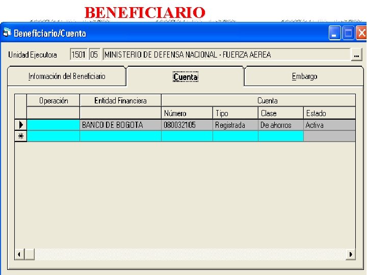 BENEFICIARIO 