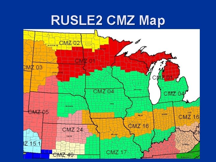 RUSLE 2 CMZ Map 