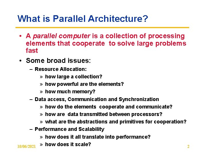 Parallel Computer Architecture David E Culler Computer Science