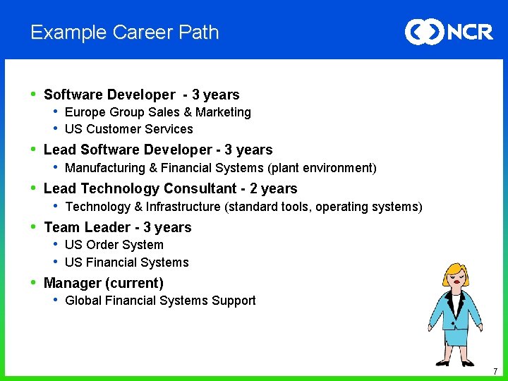 Example Career Path • Software Developer - 3 years • • • Europe Group Example Career Path • Software Developer - 3 years • • • Europe Group