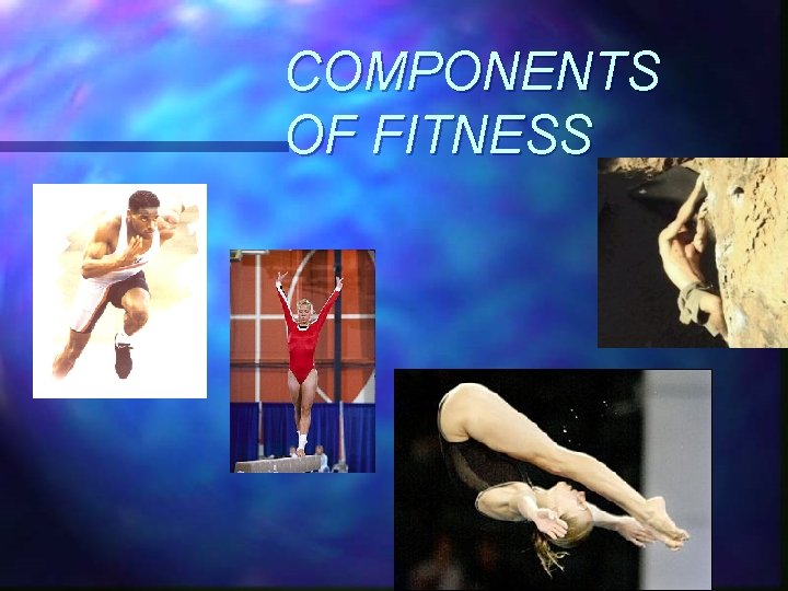 COMPONENTS OF FITNESS 