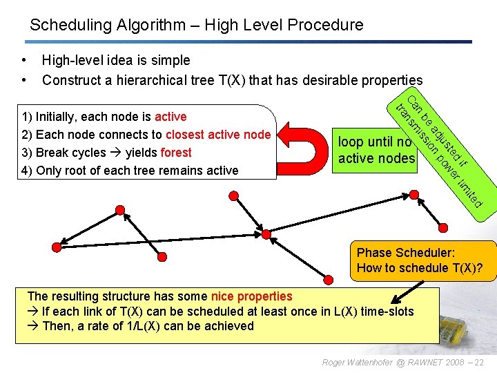 Scheduling Algorithm – High Level Procedure • • High-level idea is simple Construct a