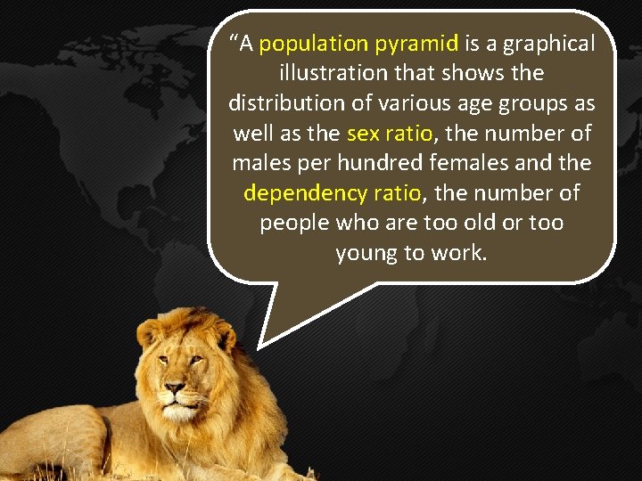 “A population pyramid is a graphical illustration that shows the distribution of various age “A population pyramid is a graphical illustration that shows the distribution of various age
