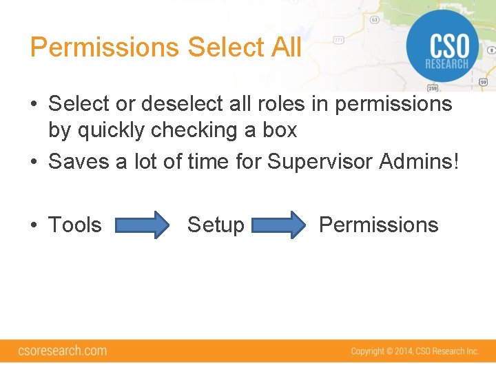 Permissions Select All • Select or deselect all roles in permissions by quickly checking