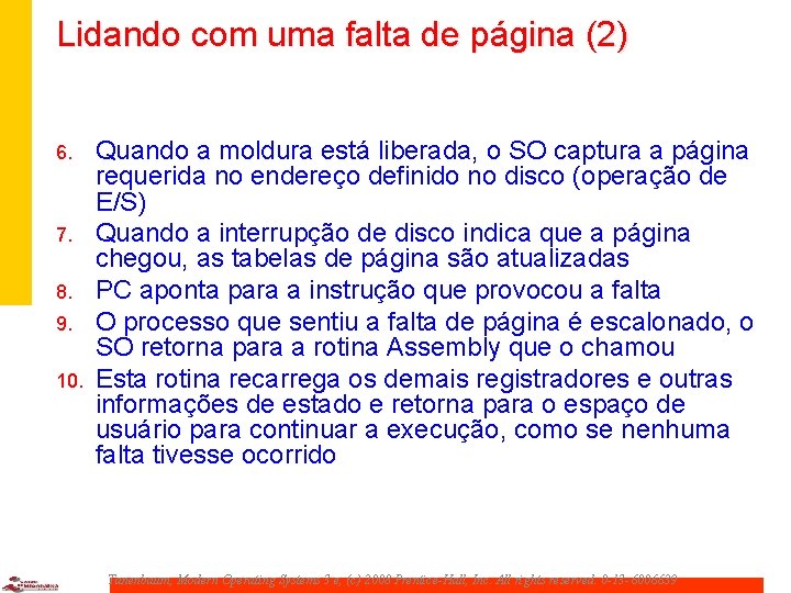 Lidando com uma falta de página (2) 6. 7. 8. 9. 10. Quando a