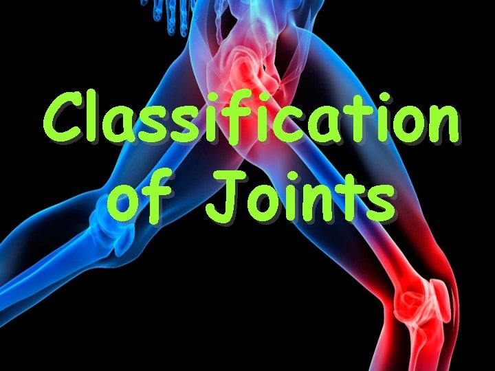 Classification of Joints 