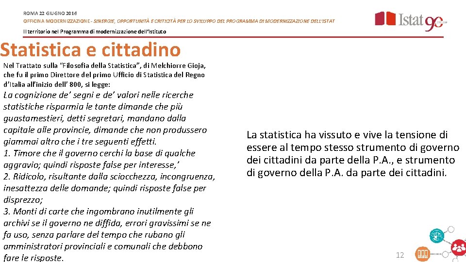 ROMA 22 GIUGNO 2016 OFFICINA MODERNIZZAZIONE - SINERGIE, OPPORTUNITÀ E CRITICITÀ PER LO SVILUPPO