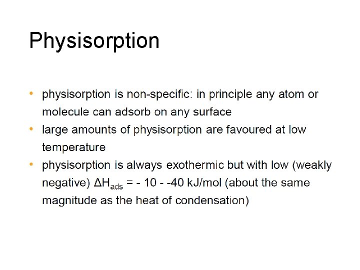 Physisorption 