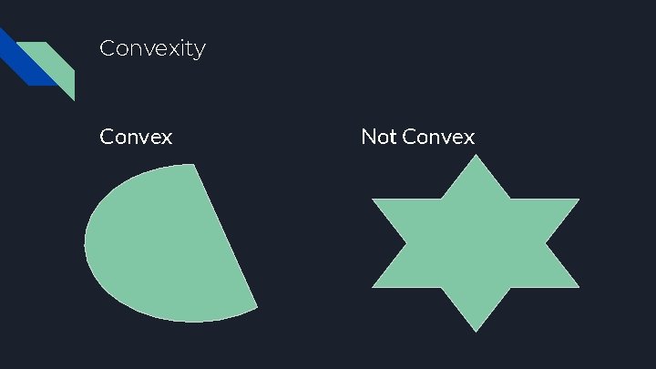 Convexity Convex Not Convex 