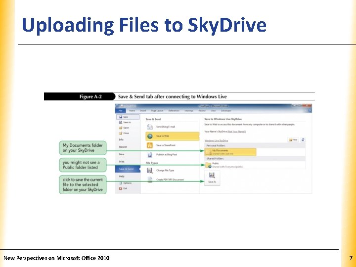 Uploading Files to Sky. Drive New Perspectives on Microsoft Office 2010 XP 7 