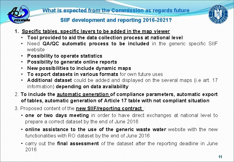 What is expected from the Commission as regards future SIIF development and reporting 2016