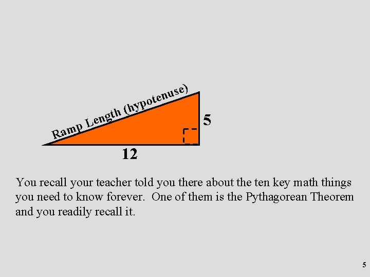 Triangles Ramp Math Building a ramp for auntie Your aunt needs