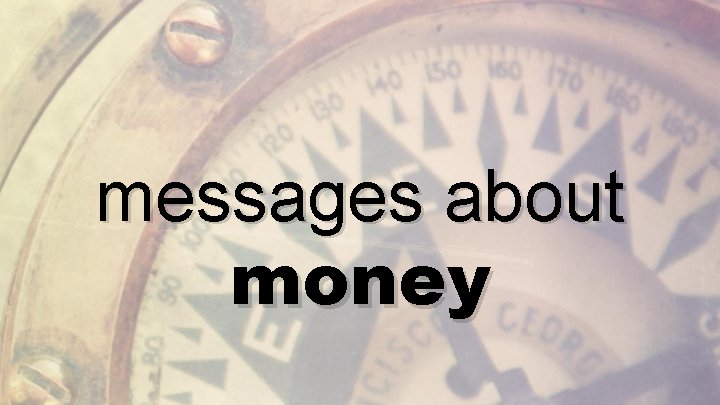 messages about money 