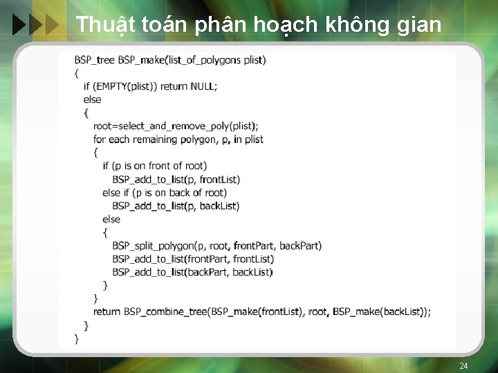 Thuật toán phân hoạch không gian 24 