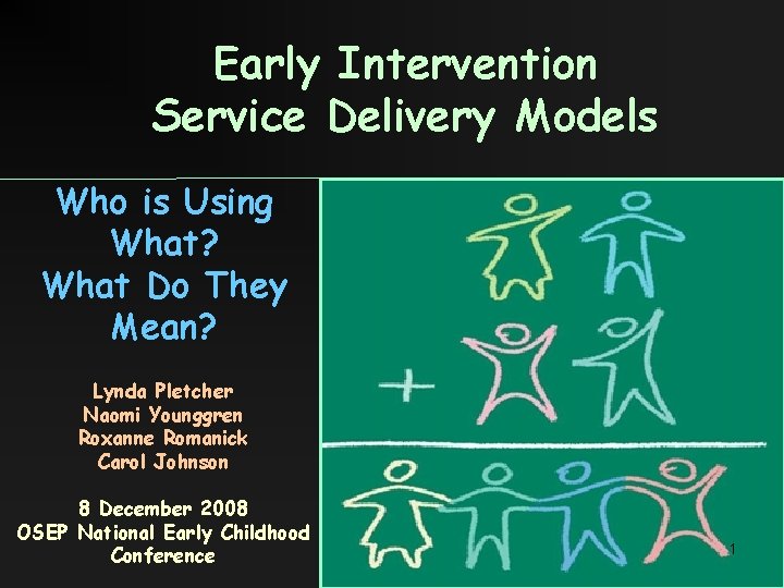 Early Intervention Service Delivery Models Who is Using What? What Do They Mean? Lynda