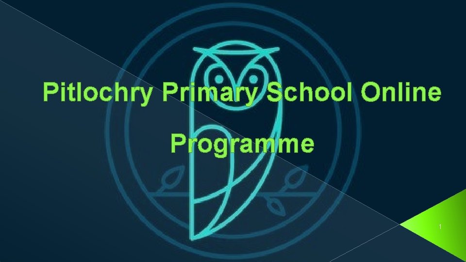 Pitlochry Primary School Online Programme 1 