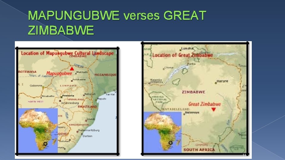 MAPUNGUBWE verses GREAT ZIMBABWE 11 