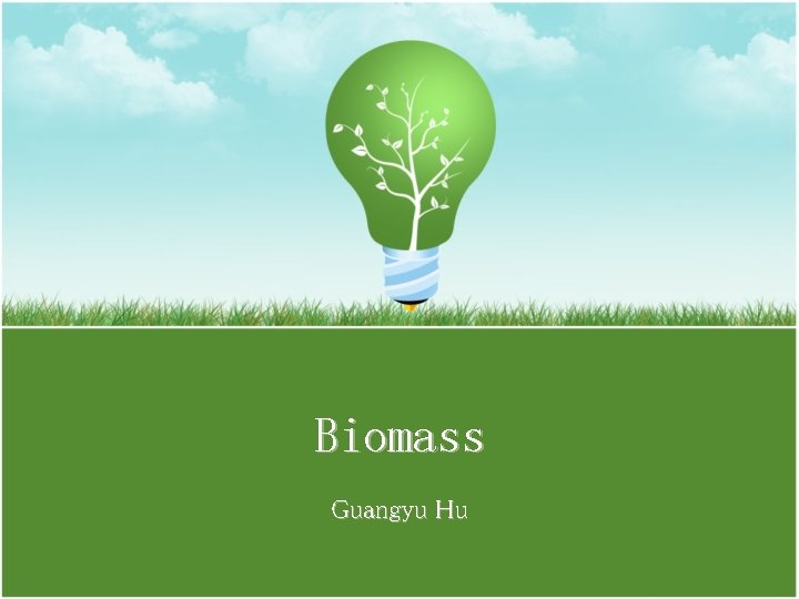 Biomass Guangyu Hu 