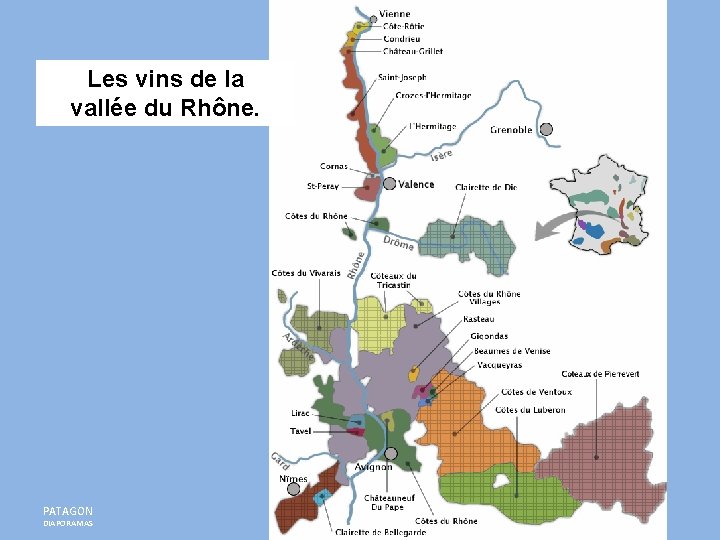 Les vins de la vallée du Rhône. PATAGON DIAPORAMAS 