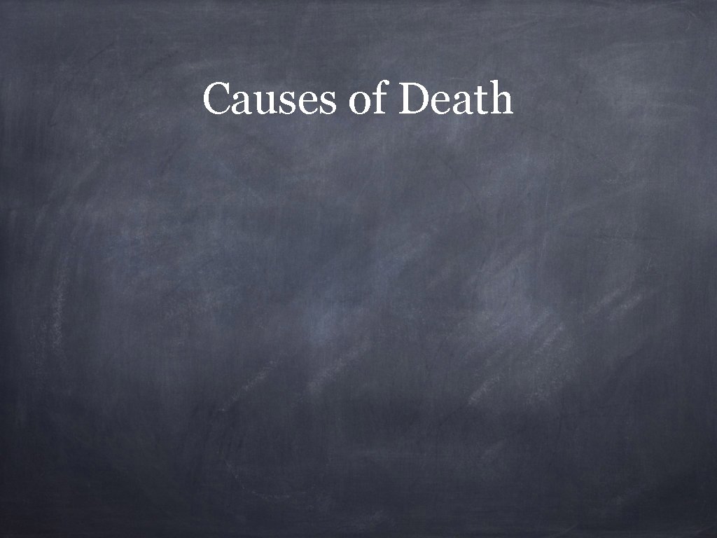 Causes of Death 