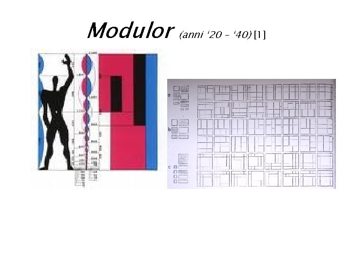 Modulor (anni ‘ 20 – ‘ 40) [1] 