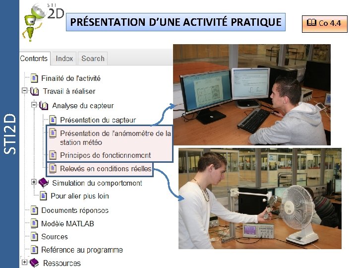 STI 2 D PRÉSENTATION D’UNE ACTIVITÉ PRATIQUE Co 4. 4 