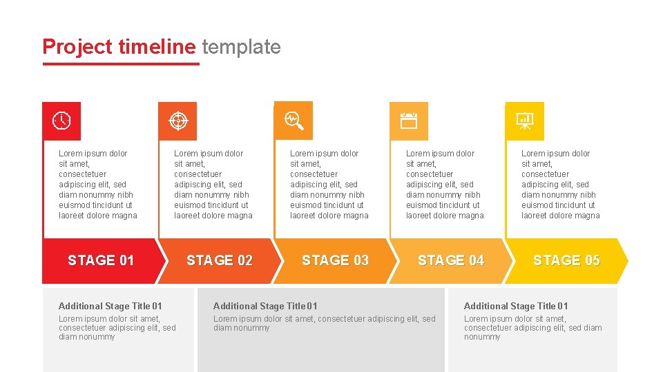 Project timeline template Lorem ipsum dolor sit amet, consectetuer adipiscing elit, sed diam nonummy