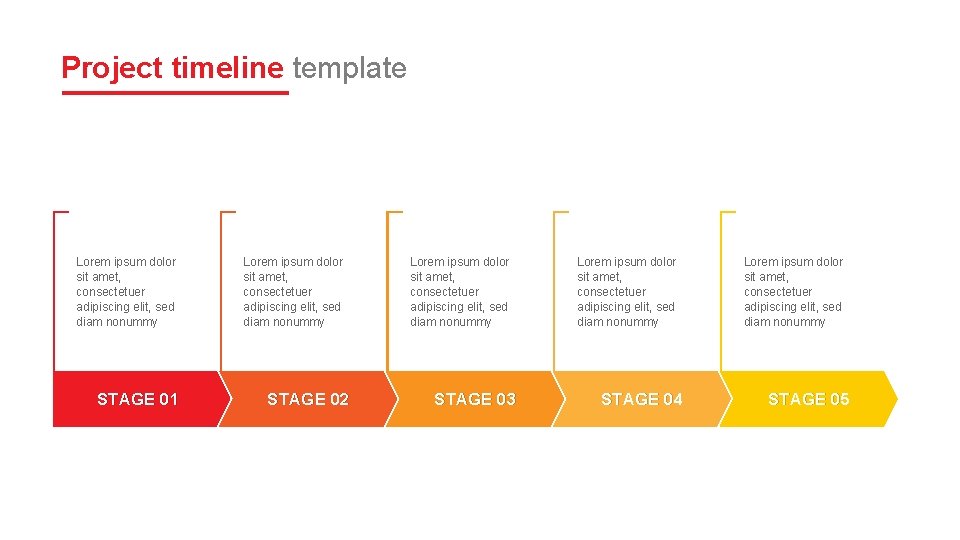 Project timeline template Lorem ipsum dolor sit amet, consectetuer adipiscing elit, sed diam nonummy