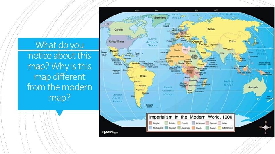 What do you notice about this map? Why is this map different from the