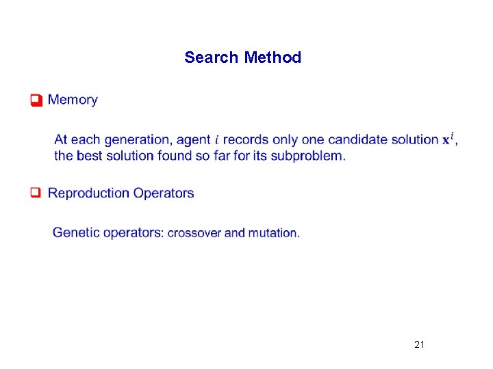 Search Method q 21 