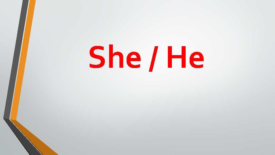 She / He 