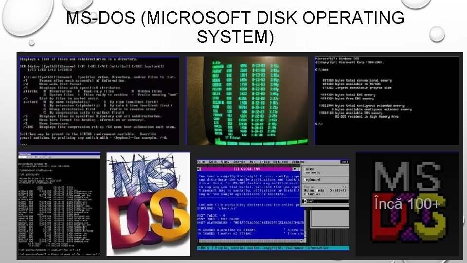 MS-DOS (MICROSOFT DISK OPERATING SYSTEM) 