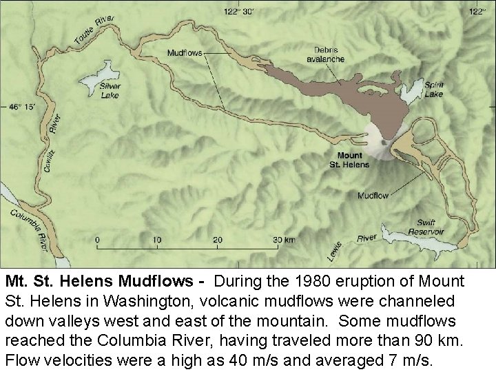 Mt. St. Helens Mudflows - During the 1980 eruption of Mount St. Helens in