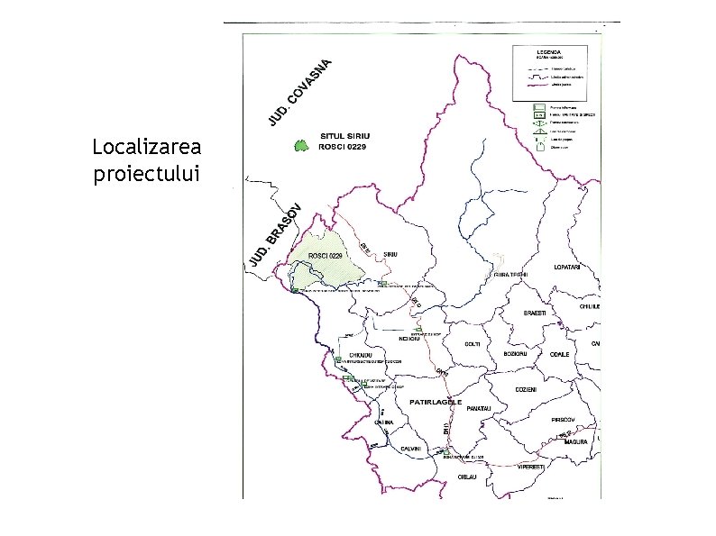 Localizarea proiectului 