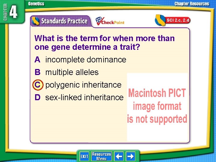 SCI 2. c, 2. d 1. 2. 3. 4. A B C D What