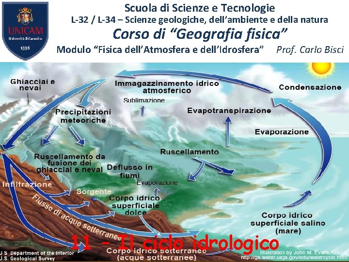 Scuola di Scienze e Tecnologie L-32 / L-34 – Scienze geologiche, dell’ambiente e della