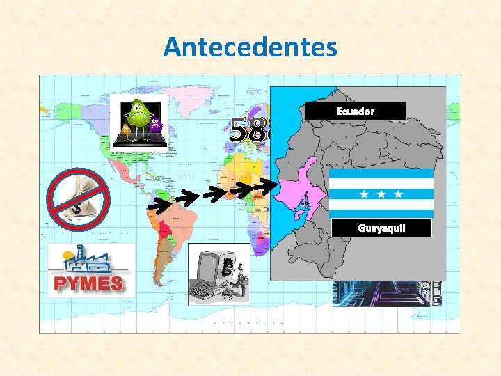 Antecedentes 58% Ecuador Guayaquil 