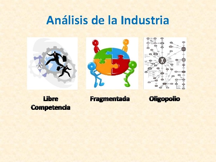 Análisis de la Industria Libre Competencia Fragmentada Oligopolio 