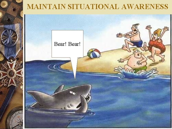 MAINTAIN SITUATIONAL AWARENESS Bear! 