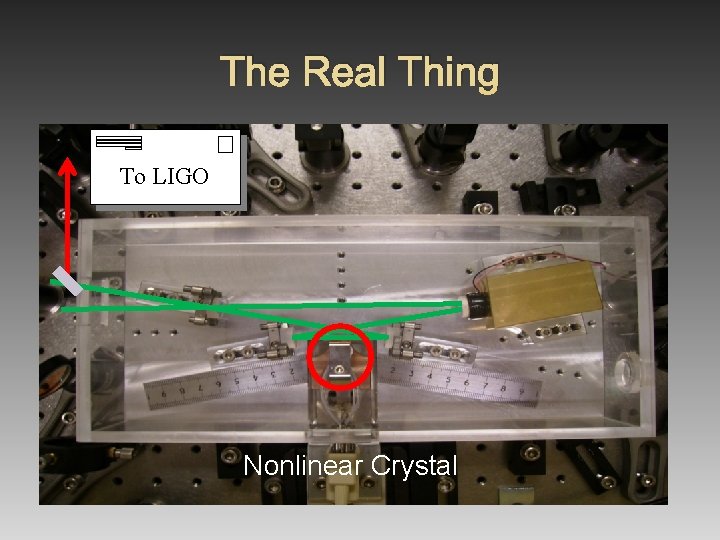 The Real Thing To LIGO Nonlinear Crystal 